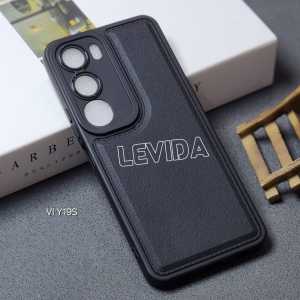 Luxury Case Leather Pro Kamera Black Vivo Y19S