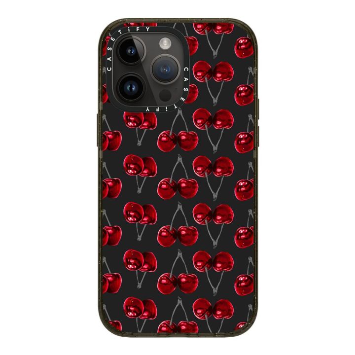 Seventeen Casetify S COUPS Cherries Red Fruity Pattern Clear Case