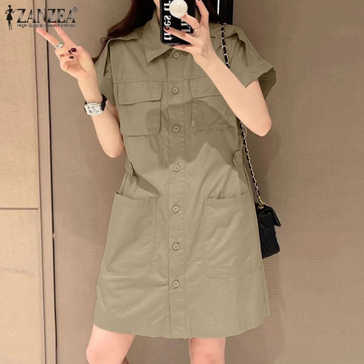 Half sleeve shirt dress online