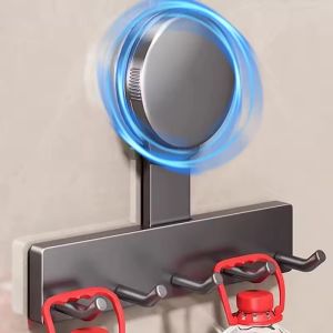 Heavy Duty Strong Load Bearing Hooks for Clothes Towel - Punch-free Rotating Robe Coat Hangers - Kitchen Utensils Storage Row Hook - Household Bathroom Organizer Hooks