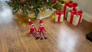 ของขายดี ตุ๊กตาซานตาคลอสในตุ๊กตาโนมสีดำ ไม่มีหน้า ของตกแต่งคริสต์มาส ขายส่ง