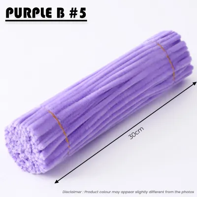🔥 TENDER TWINE 🔥 100Pcs Colorful Stems Chenille Pipe Cleaners DIY Art Craft Supplies Kawat Bulu 扭扭棒