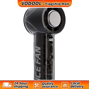 【Fast delivery】 Personal Handheld Fan with Turbo Airflow 3000mAh Rechargeable Battery LED Light Small and Lightweight for Outdoor Use
