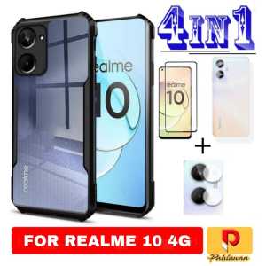 PAKET 4 IN 1 CASE REALME C53 NFC / REALME C55 NFC / REALME 10 4G / REALME C33 SOFT HARD CASE SUPER SLIM EXCELLENT