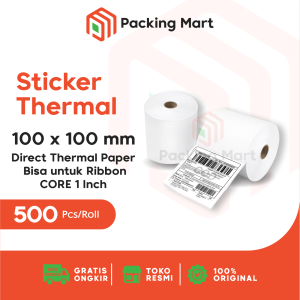 Label Sticker Resi Direct Thermal 100x100 mm