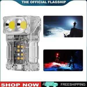 [LEAZEN] COB+SMD LED Outdoor Mini Flashlight Power Display Portable Torch Lamp Rotatable Powerful Flashlight for Camping Fishing Walking