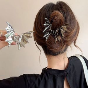 QIWANBA19 Korean Style Bat Claw Clip Shark Clip Y2k Bat Hairpin Gifts Crab Clip Bat Wing Hair Claw Girls