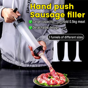Baete Manual Sausage Stuffer Machine Hand Operated Sausage Maker Tool With 3 Funnel