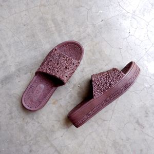 SandSo - Q10 Polos Sandals Wanita Karet Jelly Rubber Sandal Perempuan Dewasa Flip Flop Flipper Flat Teplek Sendal Slipper Slipper Slide Selop Slop Lentur Empuk Cewek Cewe Hak Tinggi Tebal Slip On Rumah Kamar Mandi Pantai Kerja Kantor Anti Air Licin Casual