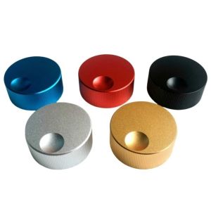 MARBLEX 1Pcs Aluminum Alloy Audio Volume Control Knob 32x13mm CNC Machined Amplifier Tone Knob 6mm Shaft Hole Potentiometer Knob for HIFI Audio Amplifier DAC Turntable CD Player
