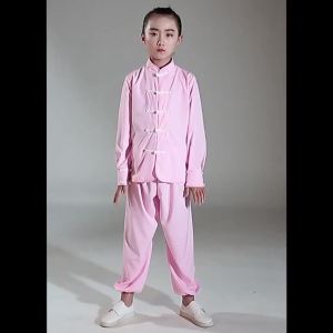 Đồng phục KungFu truyền thống Trung Quốc cho trẻ em nam nữ bộ trang phục Wushu cho bé trai bé gái trang phục biểu diễn dân gian Tai Chi
