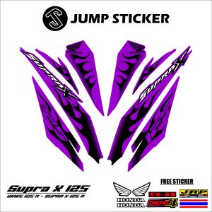 Stiker striping SUPRA X 125 - WAVE 125 R grafis variasi 011