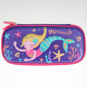 Korean Version Of Childrens Pencil Case Female Pupils Pencil Bag Rose Unicorn Cute Large-Capacity Pen Box School Supplies