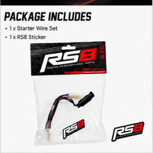 RS8 Motorcycle Starter Wire Socket PNP Cable For Yamaha Y15ZR Y15 Y16 RSX LC135 Honda EX5 Starter Switch Modification Racing ECU Battery Connector