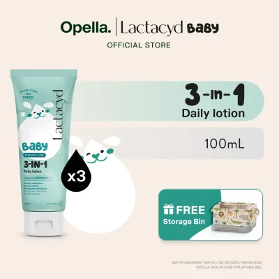Lactacyd Baby Lotion 3-in-1 Daily Body Lotion 100mL x3