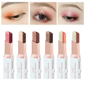 FERAB Professional Sweat-proof Stereo Gradient Cosmetics Tool Velvet Bicolor Shimmer Lying Silkworm Pen Double Color Eyeshadow Stick Pearlescent Eyeshadow Pen Eye Makeup