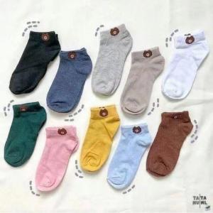 แพ็ค10คู่ ทุกลาย แถมถุง ถุงเท้าข้อสั้น ใส่ทำงาน ถุงเท้าแฟชั่น ผู้หญิงผู้ชายใส่ได้ ผ้านิ่มใส่สบาย