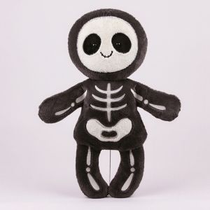 UNIITY Halloween Đồ chơi búp bê nhồi bông Trắng Đen 13/20/33cm. Móc khóa nhồi bông  Phong cách đầu lâu của mẹ Búp bê anime nhồi bông Quà tặng ngày lễ