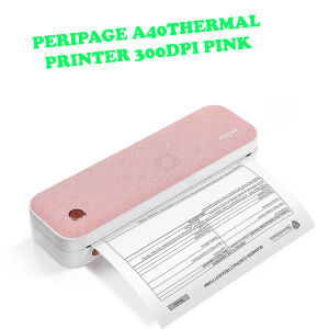 Peripage A40 300DPI PINK Portable A4 Printer Mini Inkless Thermal Paper Wireless Bluetooth Phone Photo Printer Document Moving Office Tools