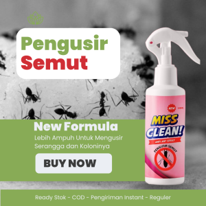 Miss Clean Spray Pembasmi Penghusir Anti Semut di Rumah