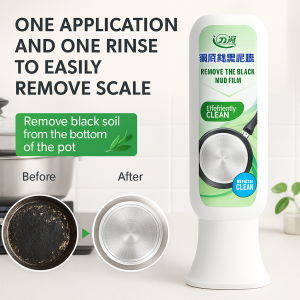Black Pot Cleaner Descaling Agent Removes Heavy Oil Stains Black Scale Eco-Friendly Cleaner Restores Shine Perfect for Kitchen