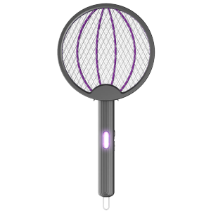 2 in 1 Electric Mosquito Racket with LED USB Rechargeable Raket Nyamuk Elektrik