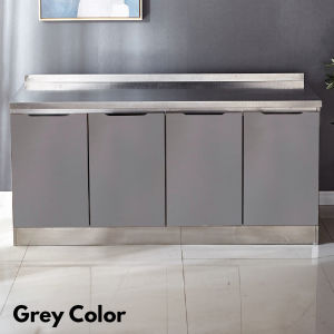 Stainless Steel Kitchen Cabinet Sets kichen Sink Base Simple Cabinet Stove Storage Cupboard Kabinet Dapur Almari