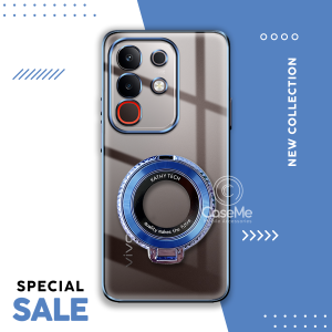 Case Vivo Y29 4G Softcase Plating Luxury Dengan Ring Standing Terbaru Premium Casing