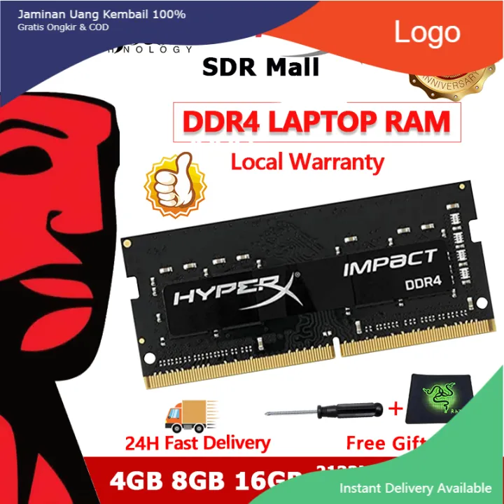 [Local Stock]Kingston HyperX Impact DDR4 Laptop RAM 4GB 8GB 16GB 3200MHz 2400MHz 2666MHz 2133MHz 1.2V SODIMM PC4 Memory