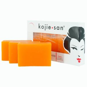 Kojie San Skin and Body Soap – Original Kojic Acid Soap Bar with Coconut & Tea Tree Oil – 3 x 65g Bars