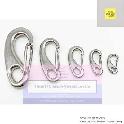 Heavy Duty Diving Scuba Diving Stainless Steel 304 Egg Snap Hook Quick Link Carabiner For Attachment With Poles