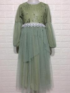 Baju Muslim  Anak Perempuan Brukat Rndgnbsr | Gaun Pesta Anak Usia 4 - 10 Tahun | Dress Pesta anak Terbaru