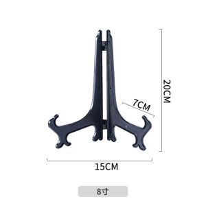 SOEZ Black and Transparent Plastic Photo Display Stand/Portable Picture Frame Easel Holder Bracket