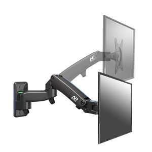 North Bayou NB F150 Wall Mount Monitor Bracket 17" - 27" / Adjustable Swivel Flexi-Mount Stand