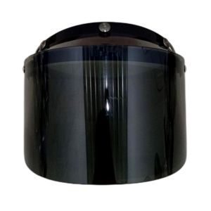 [Bisa COD] Helm Bogo Retro Klasik Garis Tiga Polos Kaca FLAT Halfface Standart SNI Garis Tiga