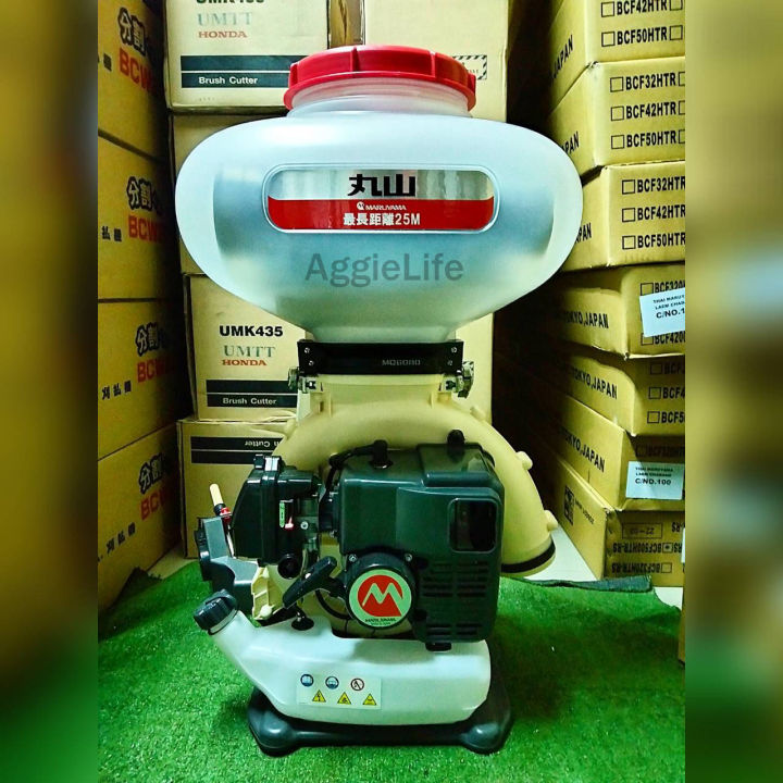 MARUYAMA MD6080-26 เครื่องพ่นปุ๋ย 2 จังหวะ 25 ลิตร พ่นเมล็ด แบรนด์ญี่ปุ่น