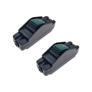 2Pcs Inline Cord Switches Dustproof Waterproof On/Off Heavy Duty Cord Button Switches With Indicators Light Enduring