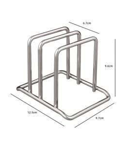Ⓜ️ZEROIDEASⓂ️ SS201 Durable 2/4 Sectional Chopping Board Organizer Cutting Board Holder Cutting Board Holder Space Saving Pot Lid Stand Pan Lid Holder Cutting Board Stands Baking Pan Stands Baking Pan Holder Baking Tray Holder Baking Tray Stands