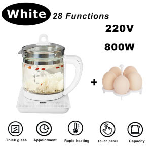 1.8L Health Pot Kettle 28 Functions Multifunction Food Grade Glass Jug Soup Pot Boiler 养生壶