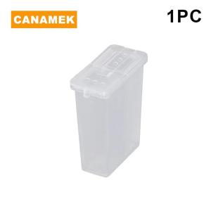 【CANAMEK】 2 In 1 Multi-Purpose Camping Seasoning Shaker With Lid 2-Compartment Salt Pepper Spice Jar For Outdoor BBQ Cooking Storage Box