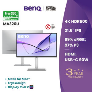 BenQ MA320U I 32" 4K Nano Matte I Monitor Made for Mac I 90W USB-C I HDMI I Windows I Ergo Design