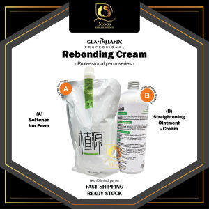 Glanxuanx Rebonding Cream 800ml x 2 / Camellia Seed Protein Hair Mask 350ml (Pack) x 1 pack