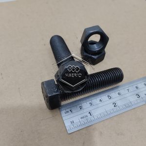 BAUT MUR BAJA HTB GRADE 8.8 M16X65 FULL DRAT PANJANG 65CM 65 CM BAUD KUNCI 24  HITAM M16 X 65 16X65 16 X 65 DIAMETER DRAT 16MM PITCH DRAT 2.0 SEKRUP SKRUP