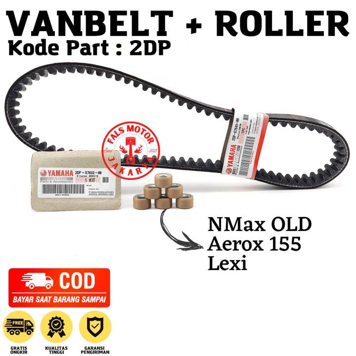 Vanbelt NMax 155 / Vanbelt Nmax / Vanbelt Nmax 2DP / VBelt NMax / Vbelt Yamaha Nmax / Penbel Nmax / Penbel Nmax Old / Vanbelt Motor Nmax / Fanbelt N Max ( 2DP-E7641-00 + 2DP-WE763-00 )
