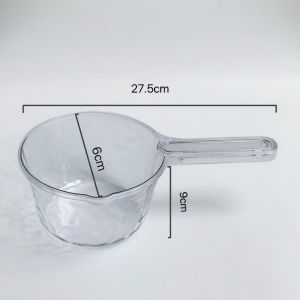 ขันน้ำด้ามจับใส ขันตักน้ำแบบโปร่งแสง ด้ามจับยาว ความจุเยอะ ใช้งานสะดวก ATTCH