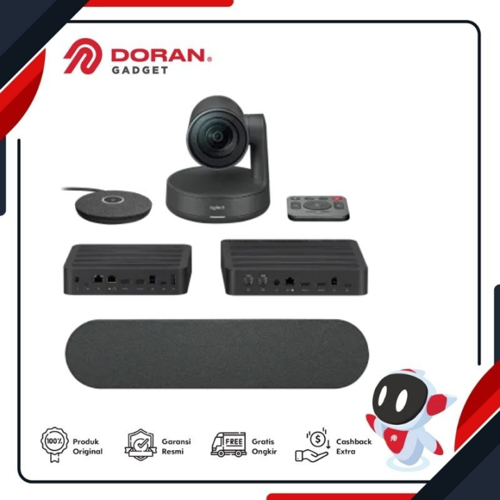 Logitech Rally System Kit Includes Logitech Rally System Ultra-HD Video Conference - Original Garansi 2th ...