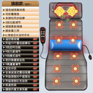 Multifunctional Massage Mattress Whole Body Cervical Spine Shoulder Neck Waist Massager Electric Massage Mat Household Neck and Back Massager