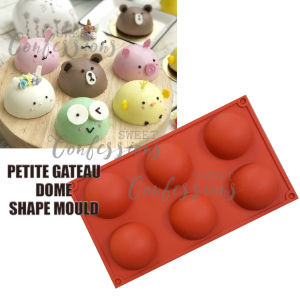 Petite gateau dome silicon silicone mould mousse cake pan 6 hole OR 15 hole