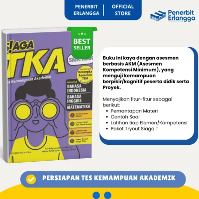[Erlangga Official] Buku Tes Kemampuan Akademik Smk/Mak: Siaga Tka Smk/Mak- Bahasa Indonesia Inggris Matematika