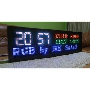 Jadwal Sholat RGB 7 Warna 20x70Cm Wifi Android